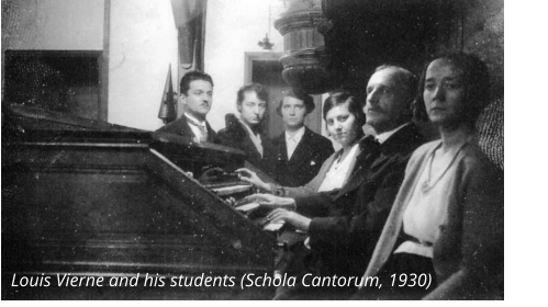 Louis Vierne and his students (Schola Cantorum, 1930)