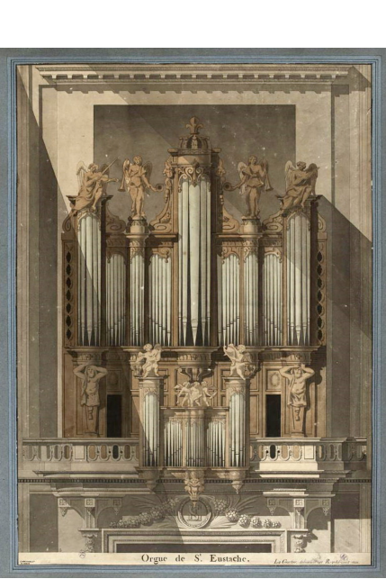 The old organ of Saint-Germain-des-Prés after his transfer to Saint-Eustache (parismusescollctions.paris.fr)